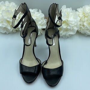 BCBG High Heel Open Toe Ankle Strap Shoes